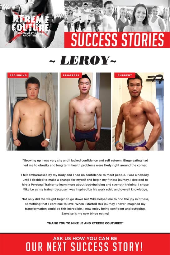 Leroy&rsquo;s transformation at Xtreme Couture