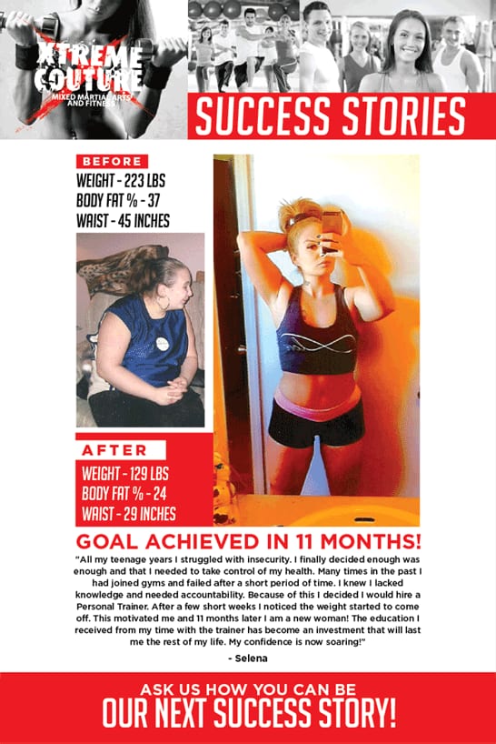 Selena&rsquo;s transformation at Xtreme Couture